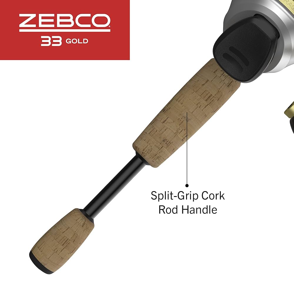 Amazon.co.jp: Zebco 33 Gold Max スピンキャストリールと釣り竿